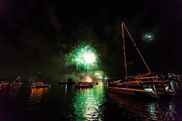 Los fuegos artificiales de Sydney — Foto de Stock