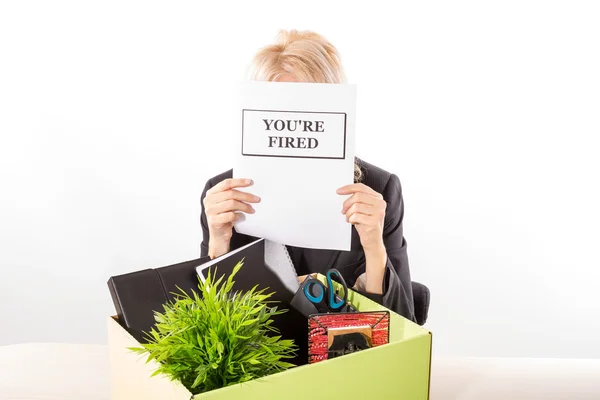 Fired employee — Stock Photo, Image