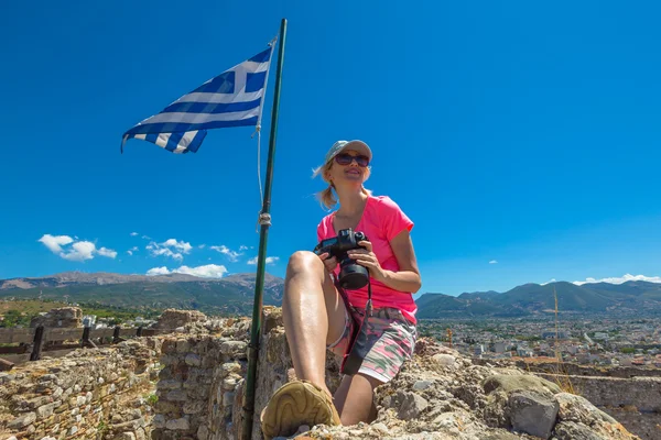 Tourist in Greece — Stock Photo, Image