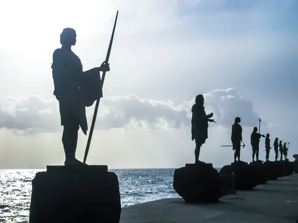 Estatuas de Reyes de Guanches — Foto de Stock