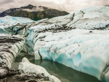 Melting glacier Alaska