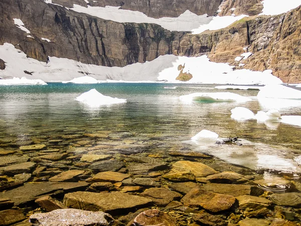 Trilha do lago de Iceberg — Fotografia de Stock