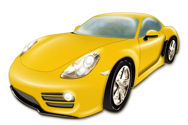 Жовтий автомобіль — стокове фото