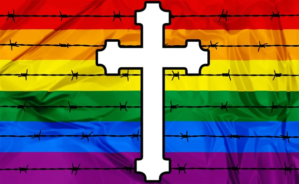 교회에 있는 동성애 — 스톡 사진