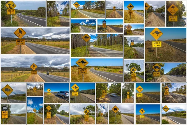 Australische verkeerstekens — Stockfoto