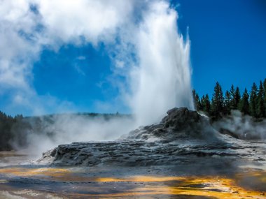 Kale Gayzer Patlaması Yellowstone