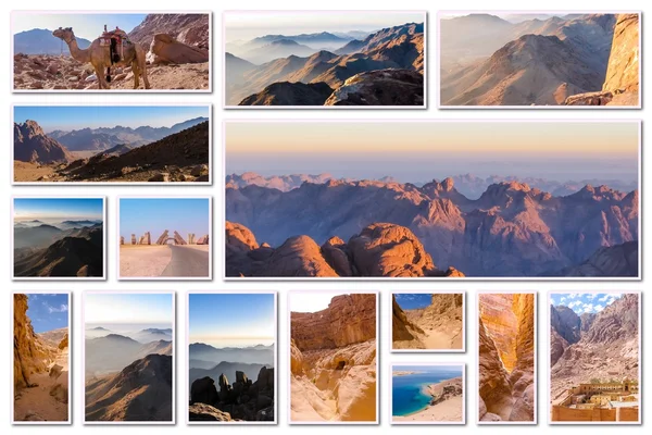 Ägyptische Sinai-Collage — Stockfoto