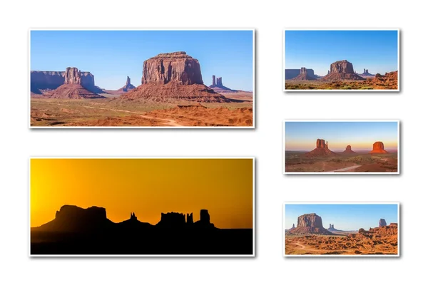 Monument Valley Arizona collage — Stock fotografie