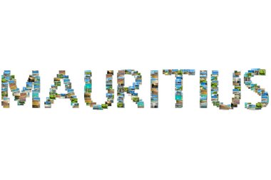 Mauritius fotoğraf kolaj