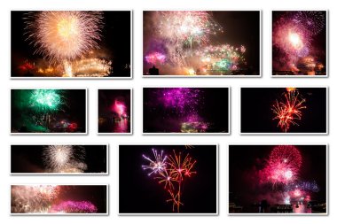 New year eve collage 