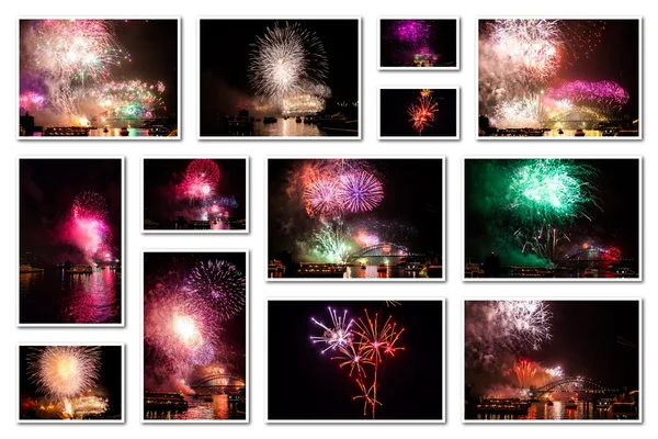 Año nuevo víspera collage — Foto de Stock