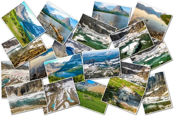 Collage von Gletscherbildern — Stockfoto