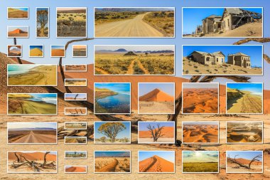 Namibia pictures collage