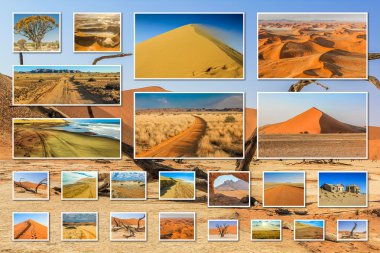 Namibia pictures collage