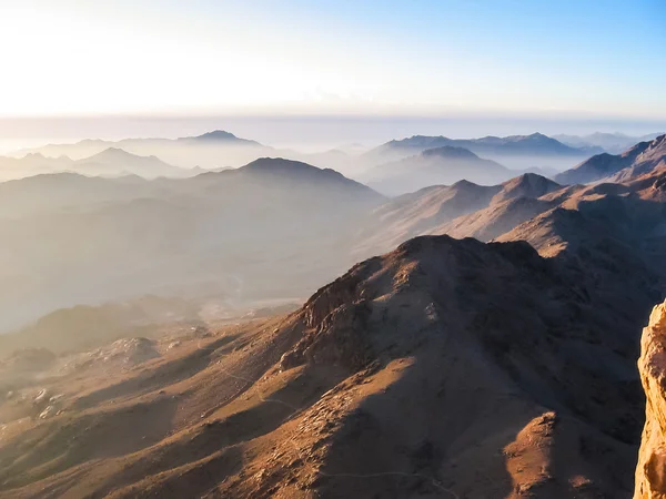 Berget Sinai bakgrundsbelysning — Stockfoto