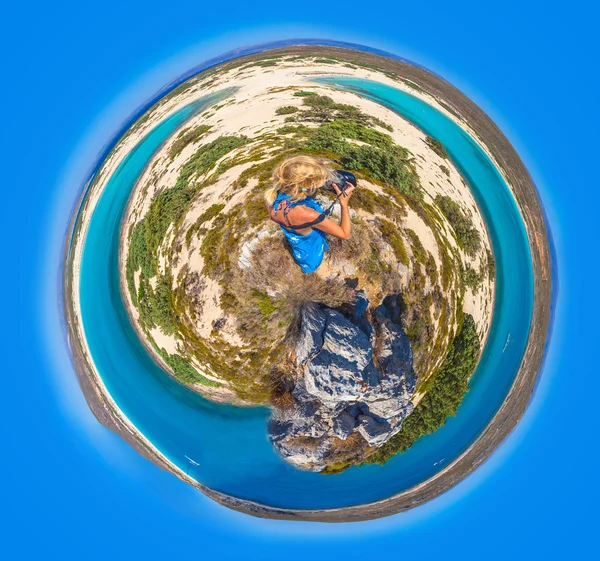 Elafonisos Island planet — Stock Photo, Image