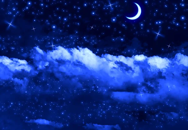 Безмолвное ночное небо — стоковое фото