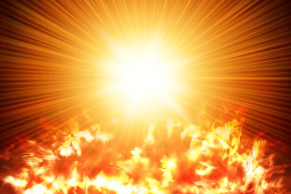 Sun in space — Stock Photo, Image