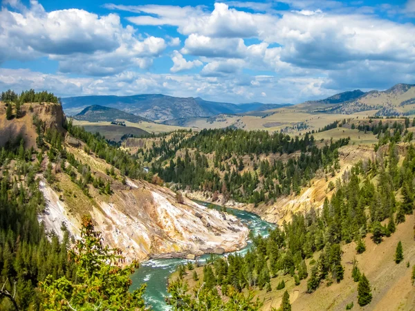 Büyük Kanyon'a Yellowstone Nehri — Stok fotoğraf