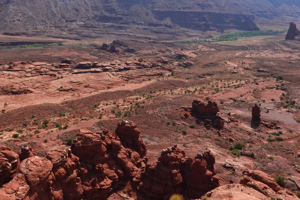 Utah, ABD 'deki Canyonlands Ulusal Parkı' nın doğu kısmının manzarası