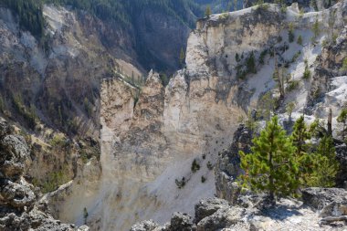 Yellowstone Nehri 'nin Büyük Kanyonu Yellowstone Ulusal Parkı, Wyoming, ABD