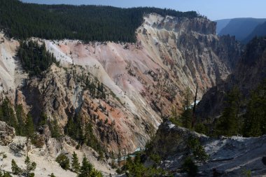 Yellowstone Nehri 'nin Büyük Kanyonu Yellowstone Ulusal Parkı, Wyoming, ABD