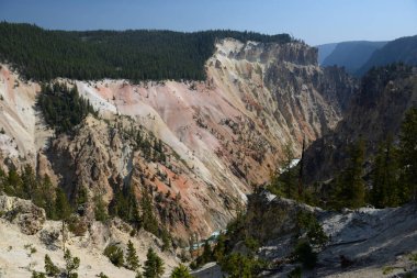 Yellowstone Nehri 'nin Büyük Kanyonu Yellowstone Ulusal Parkı, Wyoming, ABD