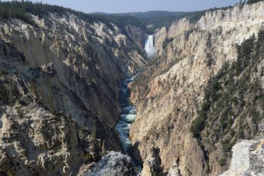 Yellowstone Nehri 'nin Büyük Kanyonu Yellowstone Ulusal Parkı, Wyoming, ABD