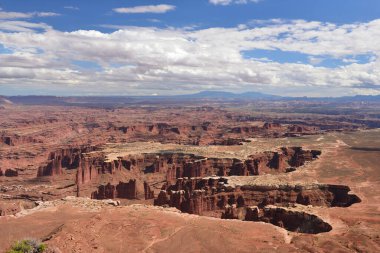 View from Island in the Sky at Canyonlands National Park, Utah, USA clipart