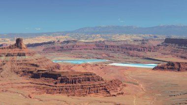 Utah 'taki Ölü At Noktası Eyalet Parkı' ndan görüntü
