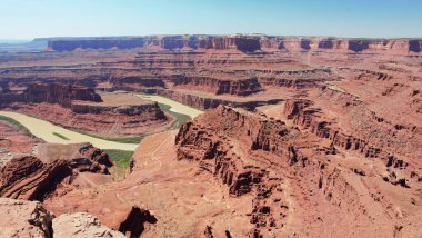 Utah 'taki Ölü At Noktası Eyalet Parkı' ndan görüntü