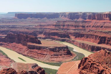 Utah 'taki Ölü At Noktası Eyalet Parkı' ndan görüntü