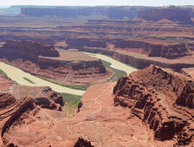 Utah 'taki Ölü At Noktası Eyalet Parkı' ndan görüntü