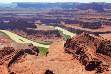 Utah 'taki Ölü At Noktası Eyalet Parkı' ndan görüntü