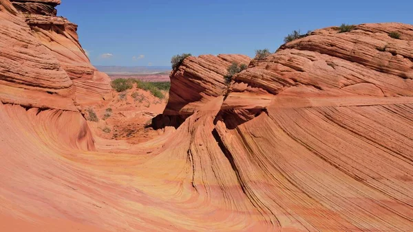 Kanab yakınlarındaki Coyote Buttes Güney 'de renkli kaya oluşumları.