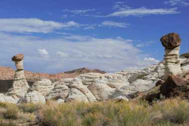Wahweap Hoodoos, Kanab yakınlarında kaya oluşumları.