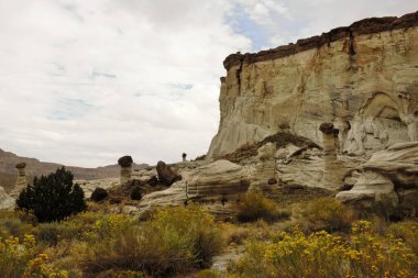 Wahweap Hoodoos, Kanab yakınlarında kaya oluşumları.