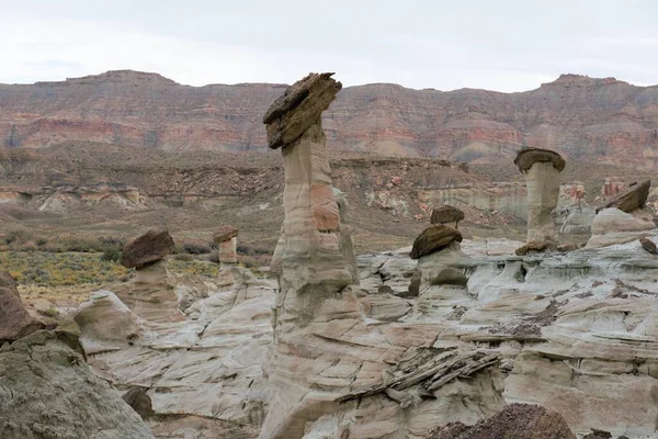 Wahweap Hoodoos, Kanab yakınlarında kaya oluşumları.