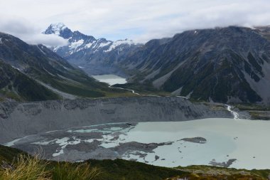 Cook Dağı Ulusal Parkı 'ndaki Sealy Trans Trail' den görüntü