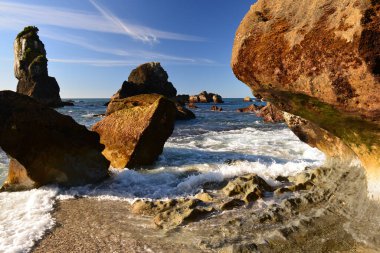 Monro Sahili Yeni Zelanda 'da kaya oluşumları