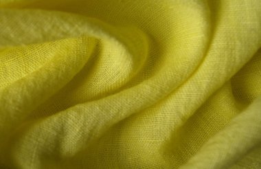 Dokulu Sarı Çarşaf Arkaplanı, Kültürel Kumaş Tekstili, Katlanmış Kırışık Yüzey Pamuğu