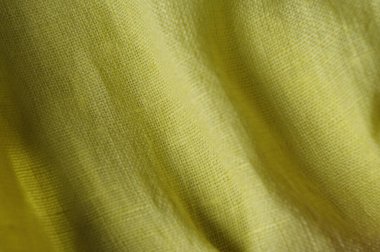 Dokulu Sarı Çarşaf Arkaplanı, Kültürel Kumaş Tekstili, Katlanmış Kırışık Yüzey Pamuğu