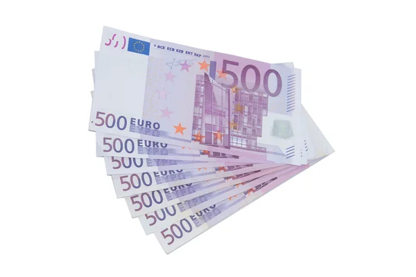 Pět set euro bankovky — Stock fotografie