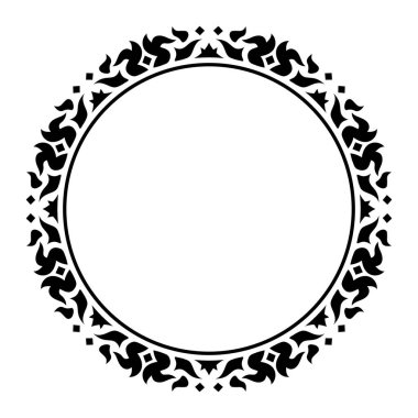 Döndürme süsü yuvarlak çerçeve