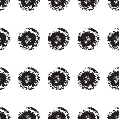 Vektör seamless modeli. Soyut doodle arka plan ile yuvarlak b