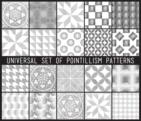 Vector geometrische naadloze patroon set. Gestreepte lijn ab herhalen — Stockvector