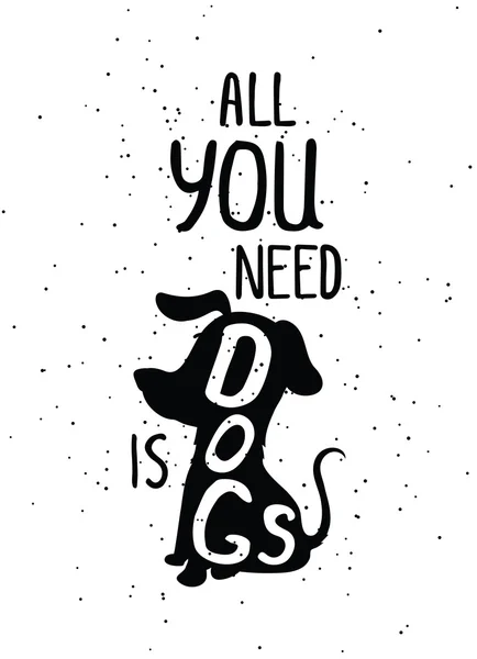 Trendy hand drawn style hipster vector poster in black and white