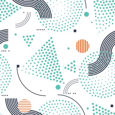 Vektör dikişsiz desen. Evrensel yinelenen geometrik soyut