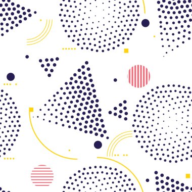 Vektör dikişsiz desen. Evrensel yinelenen geometrik soyut