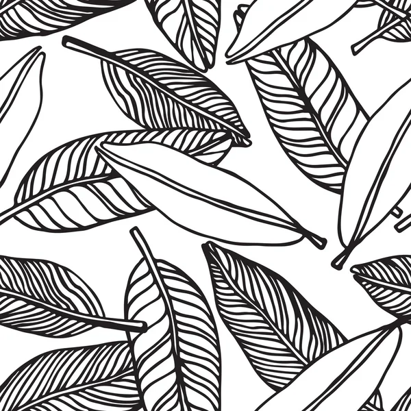 Sans couture jungle tropicale motif floral fond — Image vectorielle